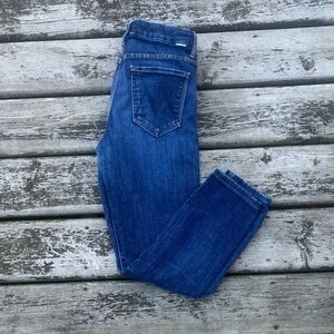 MOTHER High Waisted Looker in Clean Sweep 27 skinny stretch